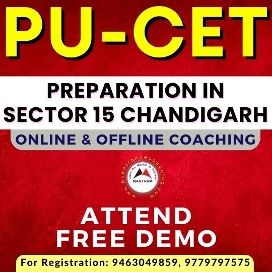 PU CET Entrance Coaching in Chandigarh
